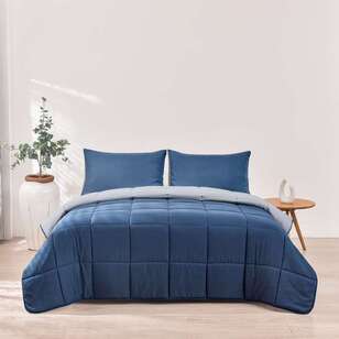 Mode Charlie Reversible Comforter Set Navy