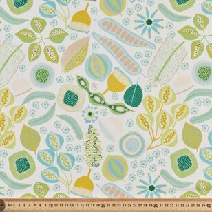 Jocelyn Proust Native Pods 150 cm Cotton Canvas Fabric Green 150 cm