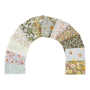 Ditsy Garden Flat Fat Bundle 12 Pack Green 2 50 x 52 cm