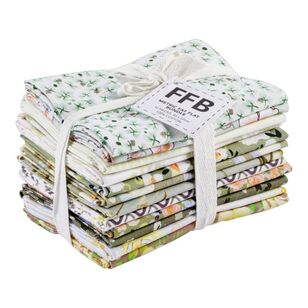 Ditsy Garden Flat Fat Bundle 12 Pack Green 2 50 x 52 cm