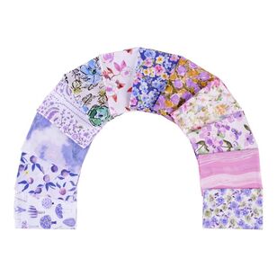 Ditsy Garden Flat Fat Bundle 12 Pack Lilac 50 x 52 cm