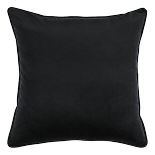 Limon Eve Ply Velvet Cushion Black 45 x 45 cm