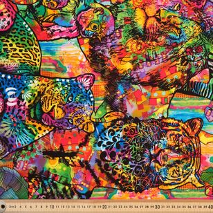 Its A Jungle Out There 60 cm Fabric Panel Multicoloured 60 x 112 cm