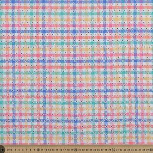 Embroidered Yarn Dyed Gingham 145 cm Suiting Fabric Large Multicoloured Gingham 145 cm