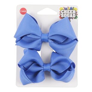Cheer Squad Bows 2 Pack<br> Blue