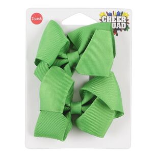 Cheer Squad Bows 2 Pack<br> Green