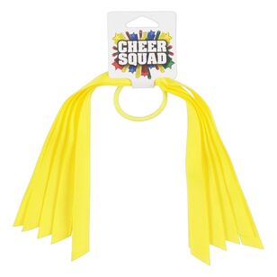 Cheer Squad Hair Ring with Ribbon Yellow