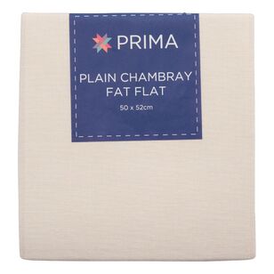 Prima Plain Chambray Fat Flat Dune 50 x 52 cm