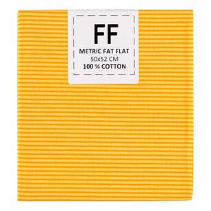 Micro Stripe Blender Cotton Flat Fat Gold 50 x 52 cm
