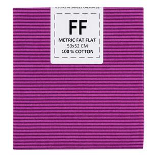 Micro Stripe Blender Cotton Flat Fat Purple 50 x 52 cm