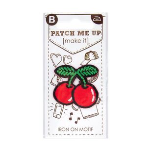 Make It Cherries Iron On Motif Multicoloured