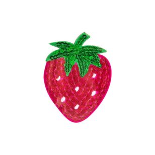 Make It Sequin Strawberry Iron On Motif Multicoloured 4.7 x 6.2 cm