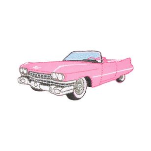 Make It Cadillac Iron On Motif  Multicoloured 9 x 4 cm