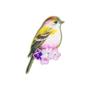 Make It Bird Wildflower Iron On Motif Multicoloured