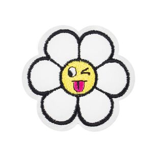 Make It Flower Face Iron On Motif Multicoloured