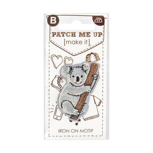 Make It Koala Iron On Motif Multicoloured 4 x 4 cm