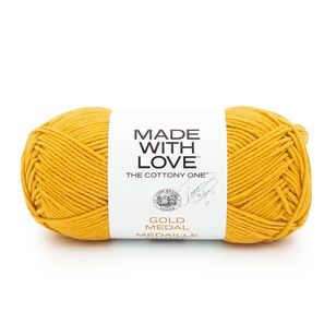 Lionbrand Made With Love The Cottony One Yarn  Gold 100 g