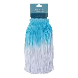 Maria George Ombre Fringe Blue And White Ombre 20 cm x 1 m