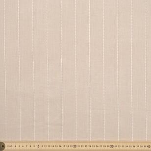 Stitched Linen Look 145 cm Suiting Fabric Beige / Ivory 145 cm