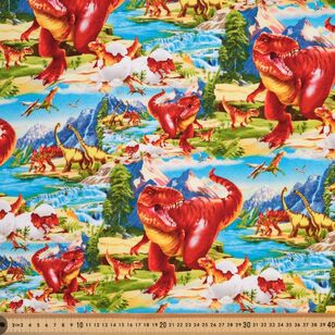 Dinos 112 cm Cotton Fabric Multicoloured 112 cm