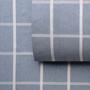 Emerald Hill Soft Touch Yarn Dyed Check Sheet Set Blue