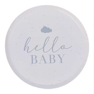 Ginger Ray Hello Baby Speckle Paper Plates Multicoloured