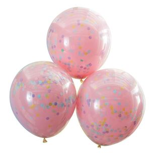 Ginger Ray Mix It Up Double Stuffed Pastel Confetti Balloons Multicoloured