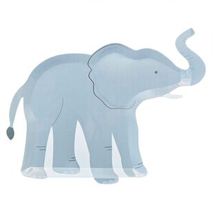 Ginger Ray Wild Jungle Elephant Paper Plates Multicoloured