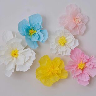 Ginger Ray Hello Spring Tissue Paper Flowers Multicoloured