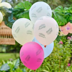 Ginger Ray Tiki Tropics Palm Leaf Hawaii Balloon Bundle Multicoloured