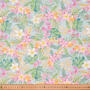 All Big Things Floral 112 cm Cotton Fabric Green 112 cm