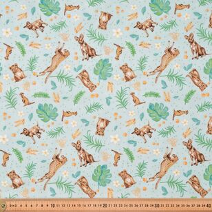 All Big Things Carnivores 112 cm Cotton Fabric Green 112 cm