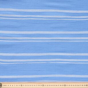 Stripe Crinkle 130 cm Cotton Fabric Granada Sky 130 cm
