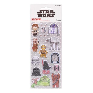 Hunter Leisure Star Wars Embossed Stickers 3 Pack Multicoloured