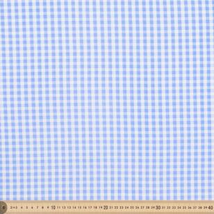 Checked Out Plisse 142 cm Chiffon Fabric Blue 142 cm