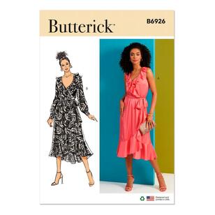 Butterick B6926 Misses' Dress and Sash Pattern White