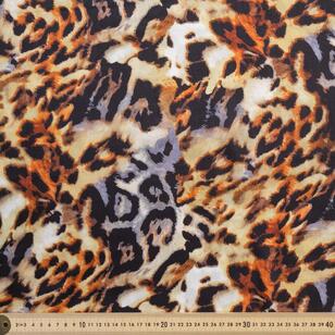 Animal print 145 cm Modal Satin Fabric Multicoloured 145 cm