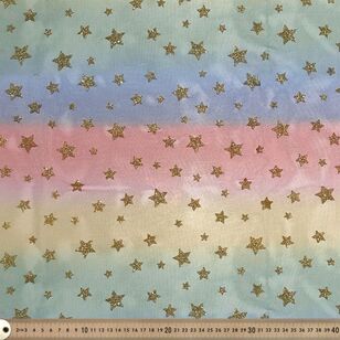 Star 142 cm Glitter Tulle Fabric Rainbow 142 cm