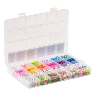 Crafters Choice Large Seed Beads With Numbers And Alphas Multicoloured