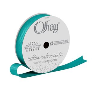 Offray Grosgrain 16 mm Ribbon Tornado Blue 16 mm x 6.4 m