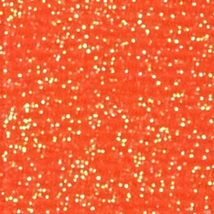 Offray Glitter 9.5 mm Grosgrain Ribbon Orange 9.5 mm x 2.74 m