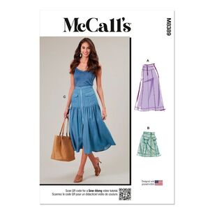 Mccalls M8389 Misses' Skirts Pattern White