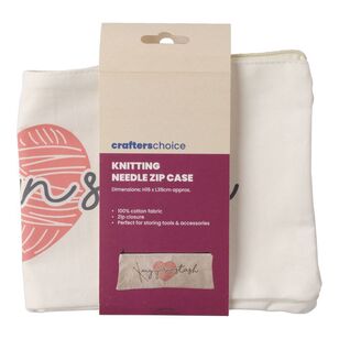 Crafters Choice Knit Zip Case Multicoloured