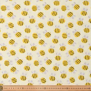 Buzzy 112 cm organic Cotton Jersey Fabric Yellow 112 cm