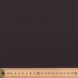 Plain 115 cm Mercerised Cotton Fabic Black 148 cm