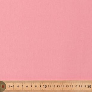 Plain 115 cm Mercerised Cotton Fabic Pink 115 cm