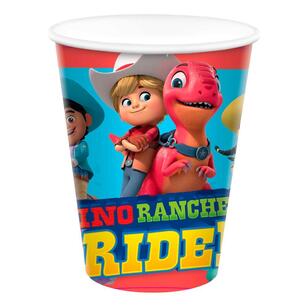 Amscan Dino Ranch 266 mL Paper Cups Multicoloured