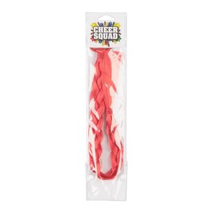 Cheer Squad Hair Extension on Hair Ring Red