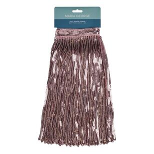 Maria George Mini Sequin Fringe Trim Soft Pink 15 cm x 2 m