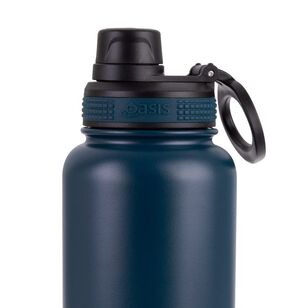 Oasis 1.1 L Stainless Steel Challenger Cap Bottle Navy 1.1 L